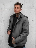 Jaqueta Masculina Plus Size com Capuz Forrada