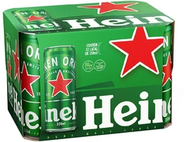 [Levando 2 Pack cada R$42] Cerveja Heineken Lata 350ml 12 Unidades