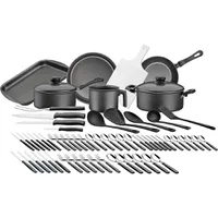 Kit Cozinha Tramontina 64 Peças Preto 179,99