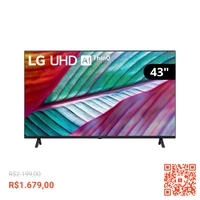Smart TV LG 43" 4K ThiqAI HDR