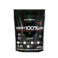 Refil Whey 100% Hd Chocolate 900G, Black Skull