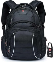 [APP = frete grátis + cupom + 1vez no cartão] Mochila Notebook Ipad Executiva Swissport Preta