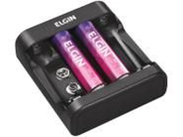 Carregador de Pilhas Elgin AA e AAA