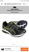 Tênis Asics Gel Shogun Masculino - Amarelo e Preto R$ 204