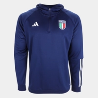 Moletom Seleção Itália 23/24 Adidas C/ Capuz Masculino