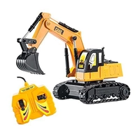 Carrinho de Controle com Fio Escavadeira 25,5cm, DM Toys