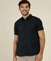 Camisa Masculina Bolso Manga Curta MR (Preto ou Rosa) | R$34