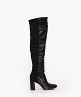 Bota over the knee salto baixo oneself preto