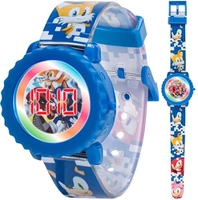 Relógio Infantil Sonic Azul com Pulseira Plástica