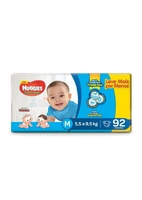 Huggies Fralda Tripla Proteção Hiper M, 92 Fraldas