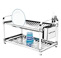 Escorredor de Louça p/ 20 Pratos Prateado