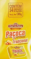 [PRIME] Display paçoca retangular tradicional DaColônia 54unx20g | 1080g | R$ 22