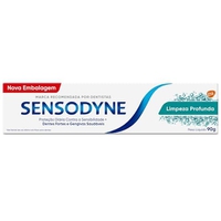 [REC] Sensodyne Creme Dental para Sensibilidade Limpeza Profunda com Flúor, Refrescância Prolongada, 90g