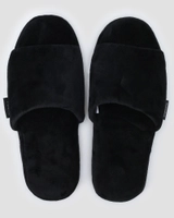 Pantufa masculina slipper aberta peluciada preta | Pool by Riachuelo