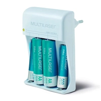 Carregador Multilaser AA e AAA - com 2 pilhas AA e AAA - CB045