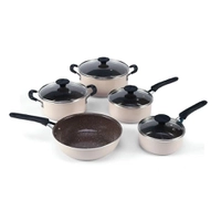 Jogo de Panelas Indução 5 Peças Rosa Trufado