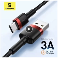 [R$6,44 Moedas] Cabo Baseus usb c para usb 1 metro carga rápida 3.0