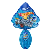 [APP] [2 por 68,38/34,19 cada] Ovo de Páscoa ao Leite Hot Wheels Lacta 166g Vem com Carro Sortido