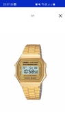 Relogio Cassio Unissex Retro Pulseira A-168 Dourado | R$90