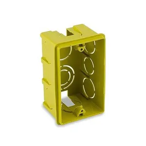 Caixa de luz 4X2 retangular amarela