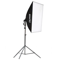 Kit Softbox 50x70cm com Tripé 2m para Estúdio
