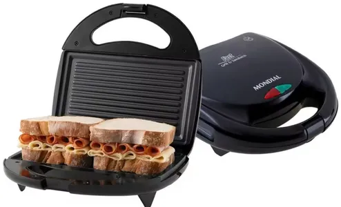 [Magalu] Sanduicheira Mondial Fast Grill S-12 Preta 750W - 220V
