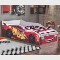 (R$ 299 Cashback Pelando) Cama Infantil Carros Relâmpago McQueen Carro em MDF/MDP