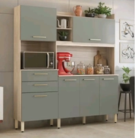 (C. Ouro MagaLu) - Cozinha Compacta Demóbile Select 2 Gavetas