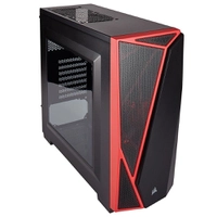 Gabinete Corsair Carbide Series SPEC-04 Mid Tower CC-9011107-WW Preto e Vermelho - R$ 180