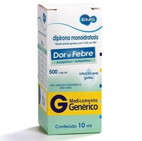 Dipirona 500mg/ml Gotas Analgésico 10ml