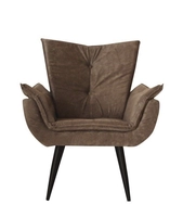Poltrona Emília Plus Suede Marrom