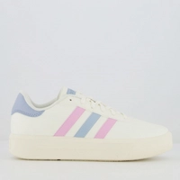 Tênis Adidas Court Platform Feminino Off White e Lilás - Tamanho 38