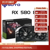 [Taxa inclusa] Placa de Vídeo Soyo AMD Radeon RX580 8GB 2048SP GDDR5