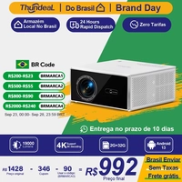 [Envio Brasil] Projetor TDA7W WiFi 1920x1080p Full HD, com Android e Espelhamento de Tela, roda 4k, 19000 Lumens