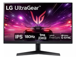 Monitor Gamer LG UltraGear 24” 24GS60F-B IPS Full HD 180Hz 1ms (GtG) NVIDIA® G-SYNC® AMD FreeSync™ HDR10 sRGB 99% HDMI DisplayPort