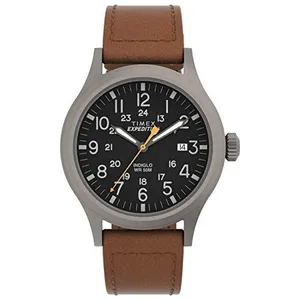 Relógio Timex Expedition Scout 40mm Couro Marrom
