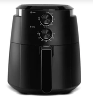 Fritadeira Sem Óleo Midea DualCyclone Preta 3,5L FRE35P1 110V / 60Hz