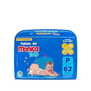 [+POR- | R$ 32,13] Fralda Turma da Mônica Baby Mega P 62 Unidades - R$ 0,51/tira