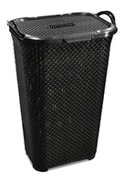 Cesto Rattan Tampa Basculada Com Alça 50 Litros Arqplast