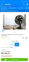 [Cliente ouro] Ventilador Arno Turbo Force 40cm 220V - R$166