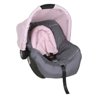[Com AME R$150] Bebê Conforto Piccolina Preto/Grafite e Rosa 0 a 13 kg - Galzerano