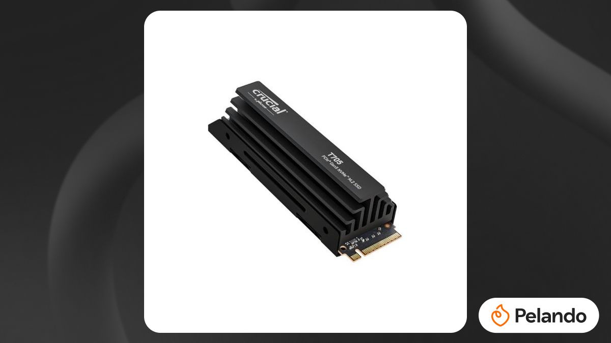 Por R$ 3.281: Crucial SSD T705 PCIe Gen5 NVMe 2TB com dissipador