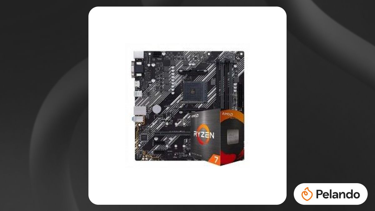 Por R$ 1.367: Kit Processador Ryzen 7 5700X com Placa-Mãe MSI A520