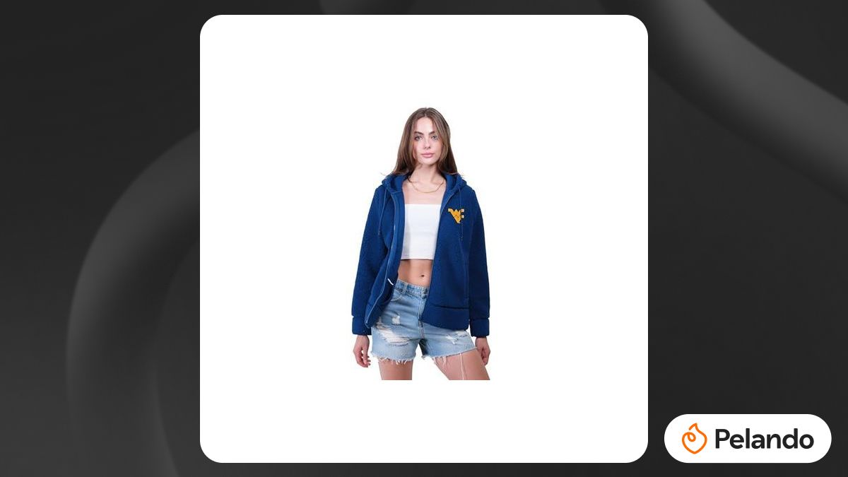 Ultra Game Moletom feminino de jérsei sherpa com zíper completo com logotipo do time