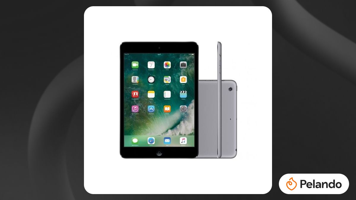 Por R$ 1.299: iPad Mini 2 Apple 32GB Cinza Espacial Tela 7,9