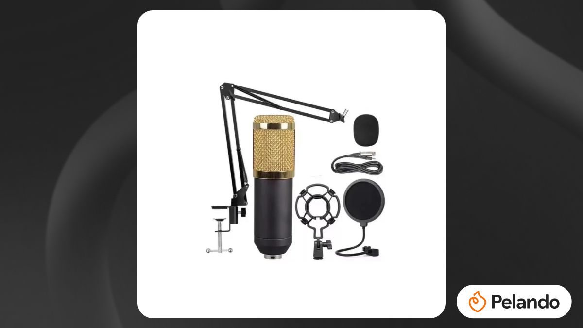 Por R$ 63,77: [DoBrasil/Moedas] Microfone Condensador Profissional para ...