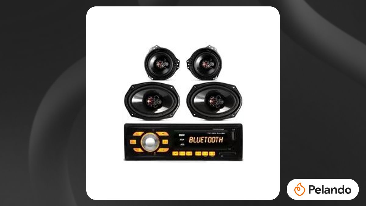 Por R$ 187: MP3 Player HR414 Bluetooth USB SD AUX + Kit Alto