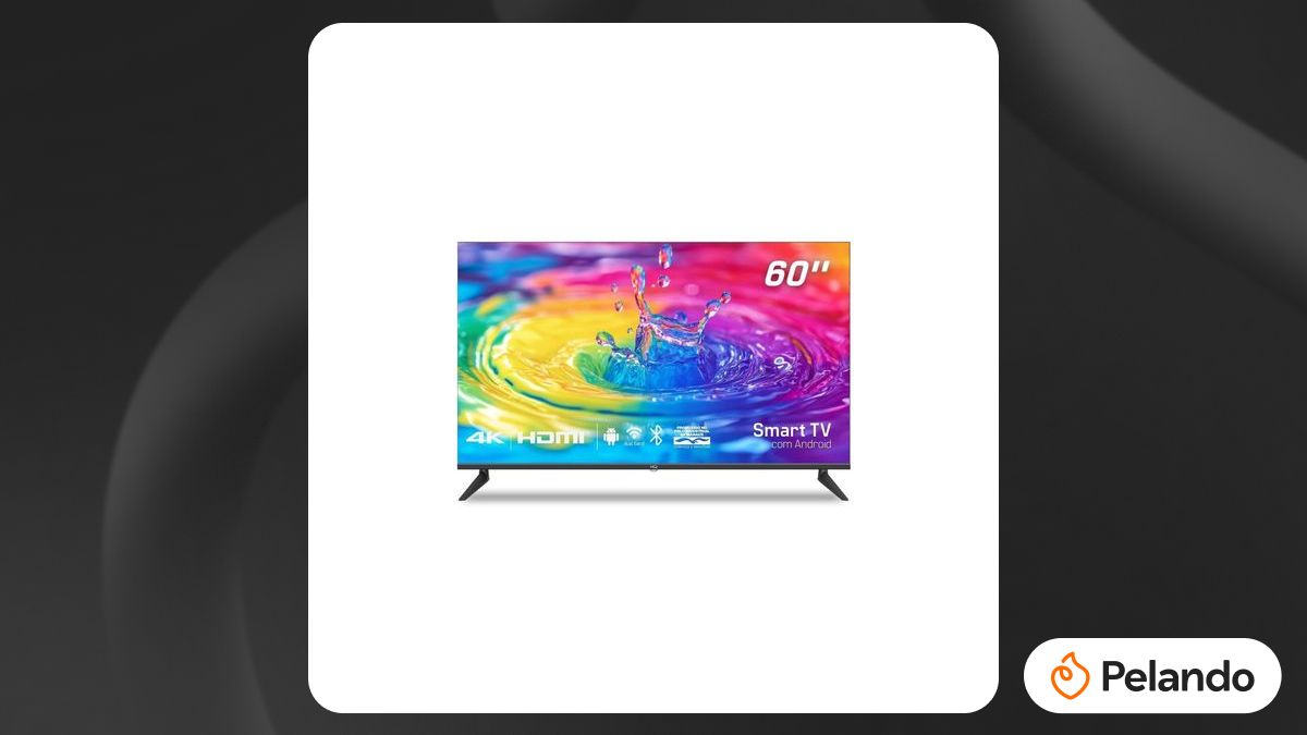 Por R$ 2.195: Smart TV HQ 60 Polegadas 4K, UHD, HDR, Tela Sem Bordas ...
