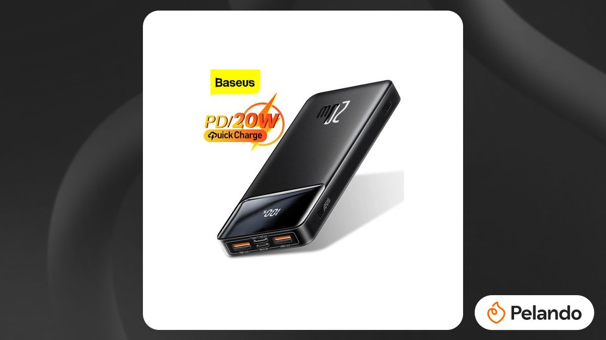 Por R$ 105: Bateria Externa 10000 mAh Baseus | Pelando