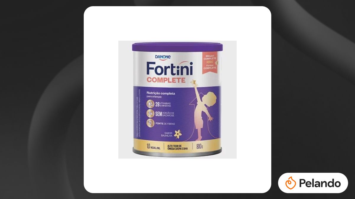 Fortini R Por R$ 67,91: Fortini Complete Sabor Baunilha 800g - Danone | Pelando